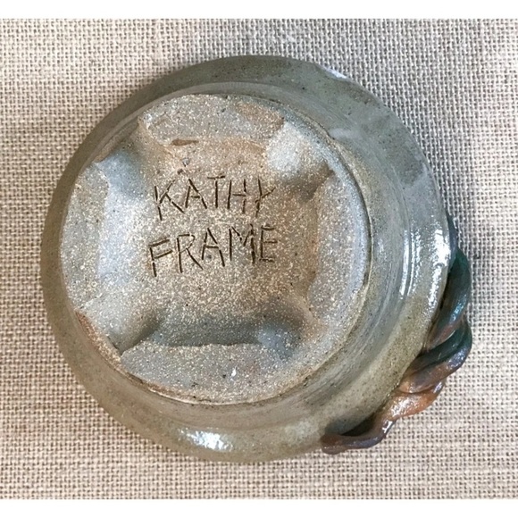 Twisted Vine Pottery Bowl Trinket Dish Botanical Boho Goblincore Eclectic - Picture 6 of 7